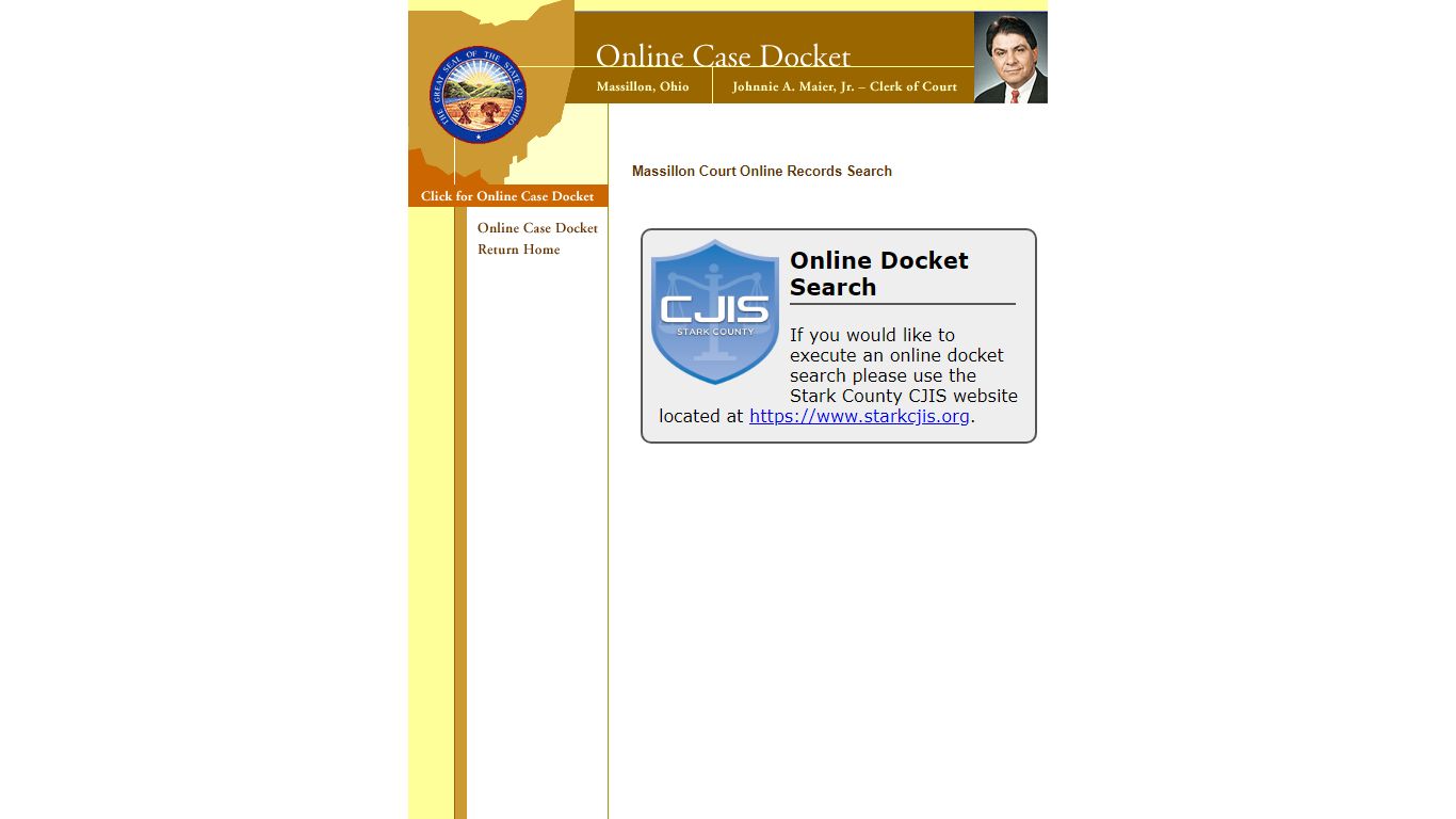 Massillon Court Online Records Search - starkcountycjis.org